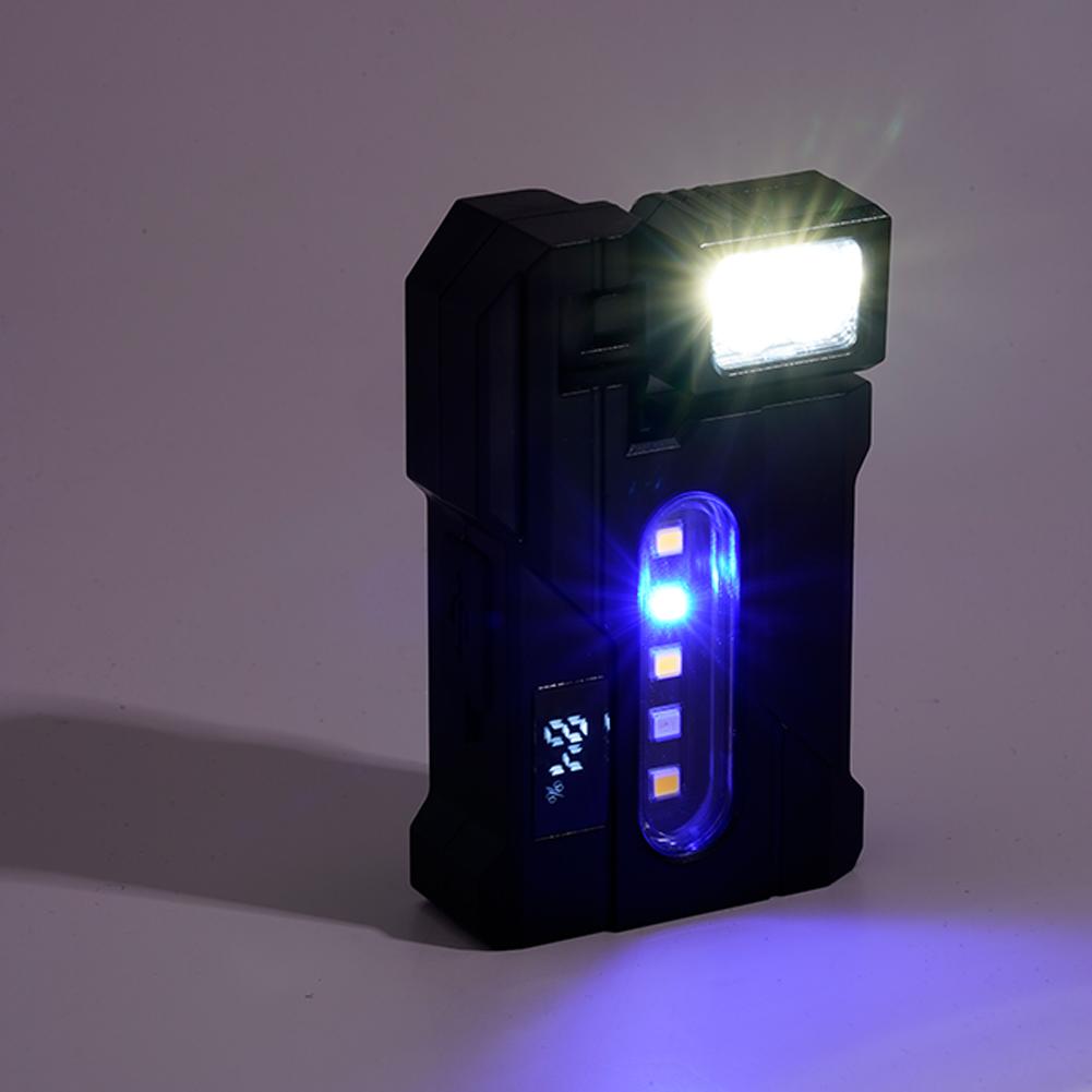 Многомагнитный Поворотный Рабочий Фонарь USB-перезаряжаемый Светодиодный Фонарик С Красно-Синим Предупреждающим Светом для Аварийно-Спасательных Работ