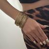 Exaggerated Fashion Leopard Print Bracelet, Gold Leopard Print Bracelet, Retro Leopard Print Bracelet For Women