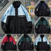 Men's Fashion Loose Lapel Coat Stitching Blouse Large Size Coat