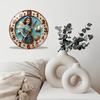 30cm Diameter Glass Wall Clock with Faceted Hands that Catch the Light Beautifully