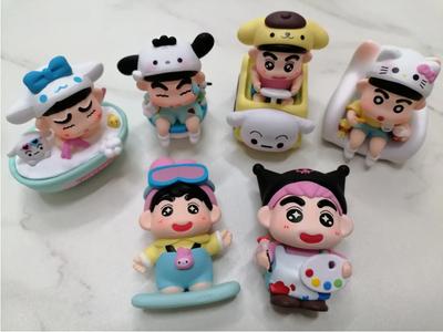 Коробка-сюрприз: Премиальная игрушка Crayon Shinchan Melody Disguise Kawaii Аниме Фигурка Мешок Удачи Коллекционный Косплей Набор