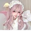 Набор лолита-париков Сумеречный розовый: Милые Длинные Кудрявые Волосы с Челкой