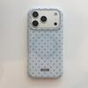 Магнитный чехол iPhone 17 ProMax в горошек, матовый, подходит для iPhone 15/14/16P, однотонный, на весь экран, женский дизайн