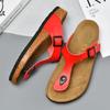Fashion 2025 New Men Genuine Leather Couple Style Cork High Quality Soft Cork Slides Footwear for Men Women Unisex 36-46 Cork Flip Flops