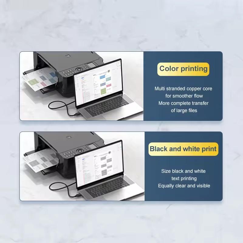 Кабель USB Type-C на USB Type B 2.0 для нового MacBook Pro HP Canon Brother Epson Dell Samsung Принтер Type C Кабели для принтера/сканера