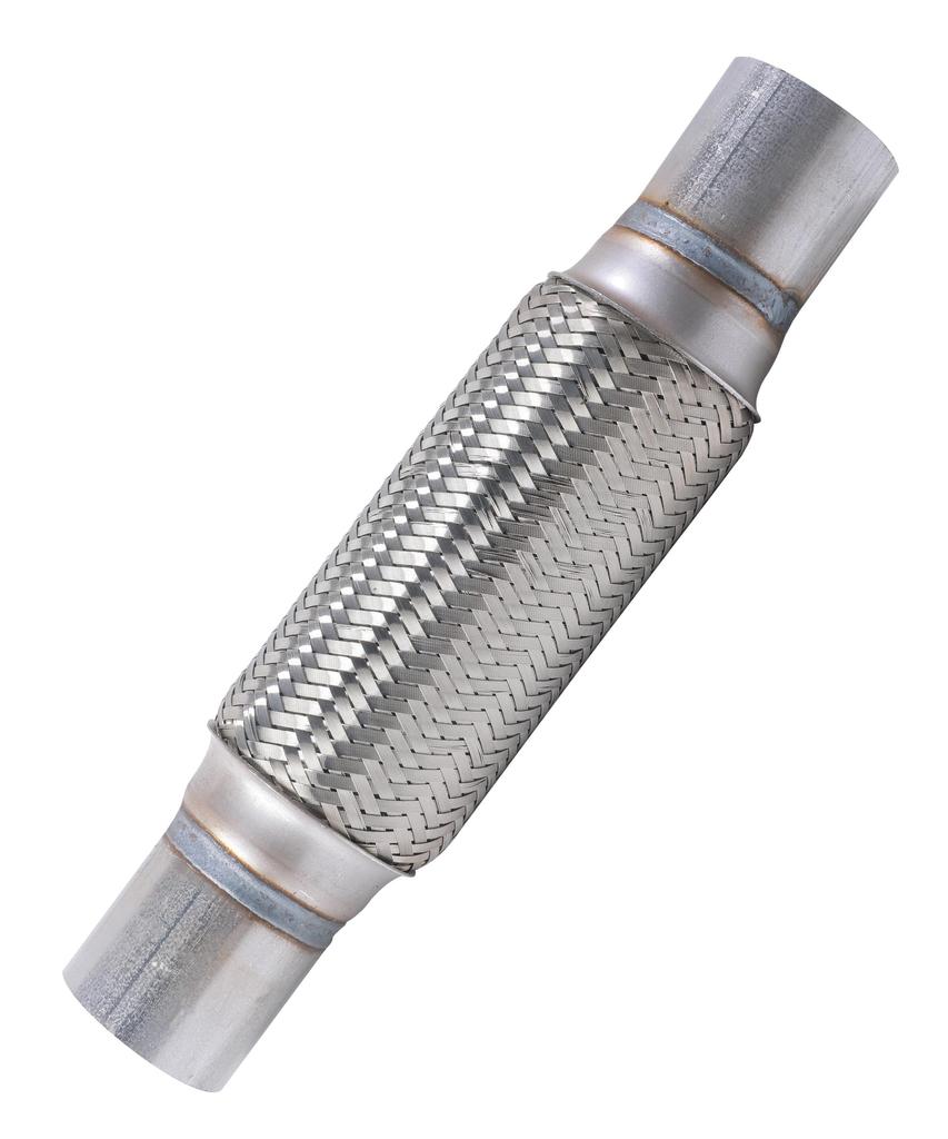 Exhaust Flex Pipe 2.5 x 8 Inch Heavy Duty Stainless Steel Muffler Tube Reduces Vibration Noise Universal Fit for Cars Trucks SUVs