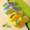 Children Cartoon Dinosaur Cotton Slipper Soft Autumn Winter Warm Princess Baby Boy Girl Indoor Home Bedroom Warm Cotton Shoes