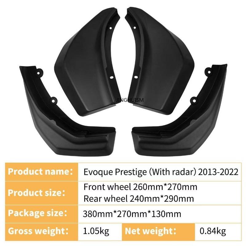 Mudguards FOR Land Rover Rover Evoque Dynamic Round Mouthed Tail Throat Radar 2011-2021 Car Mud Flaps Splash Guards Accessory