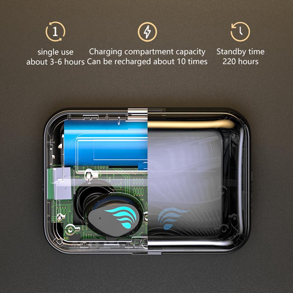 Bluetooth-гарнитура Entry-ear E-sports, беспроводная затычка для ушей, светодиодная многофункциональная сенсорная гарнитура большой мощности