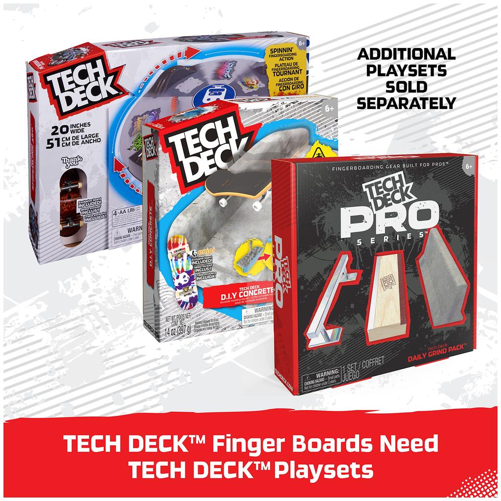 Tech Deck DLX Pro 10-Pack Collectible Fingerboards for Skateboard Enthusiasts, Ages 6+