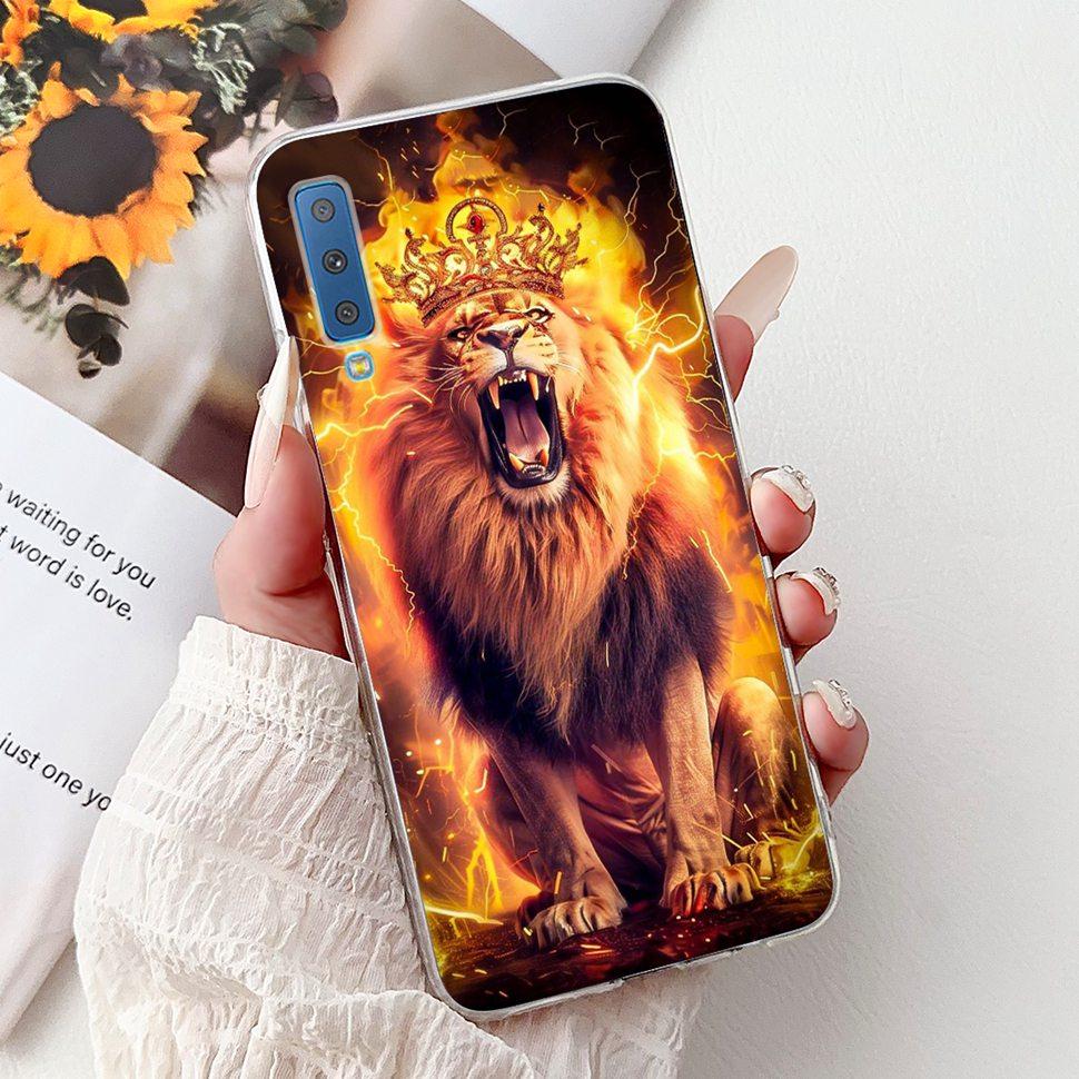 Для Samsung Galaxy A7 (2018) Чехол Милый Кот Модный Расписной Чехол Мягкие Силиконовые Чехлы Для Samsung A7 A750F 2018 Fundas