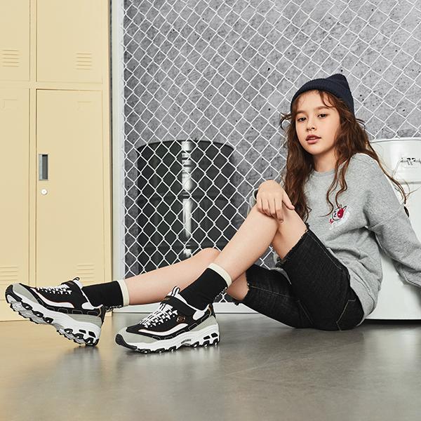 Skechers Амортизация Износостойкость Поддержка Амортизация Износостойкость Поддержка Низкие Детские Беговые Кроссовки 996212L-BKGD