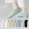 Female Summer Thin Solid Color Does Not Fall Off The Heel Invisible Shallow Mouth Anti Slip Anti Pilling Boat Socks