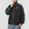 Puma Унисекс черная бирюзовая блочная куртка на молнии с золотой молнией Спортивная одежда 629048-01
