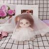 Wedding Dress Cotton Doll Outfit Dress 20cm Doll Flower Dress  DIY Keychain Pendant