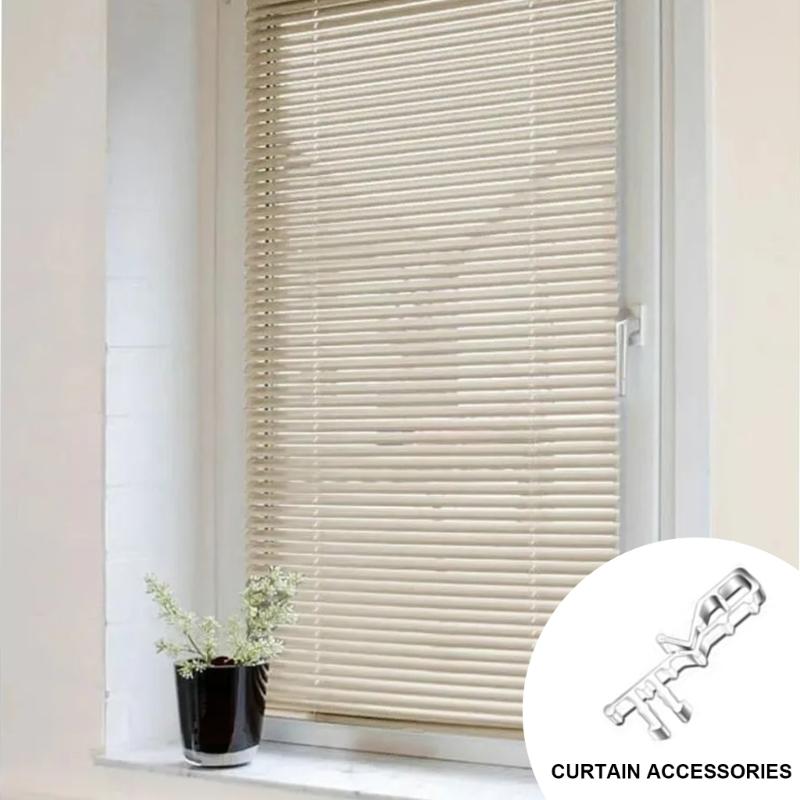 24 шт. зажимы для штор горизонтальные оконные шторы крепежные зажимы для скрытых пластиковых занавесок