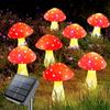 Solar Panel Mushroom Fairy Light Garden Outdoor Decor Waterproof Night Lamp Yard For Christmas Wedding Party Decoration