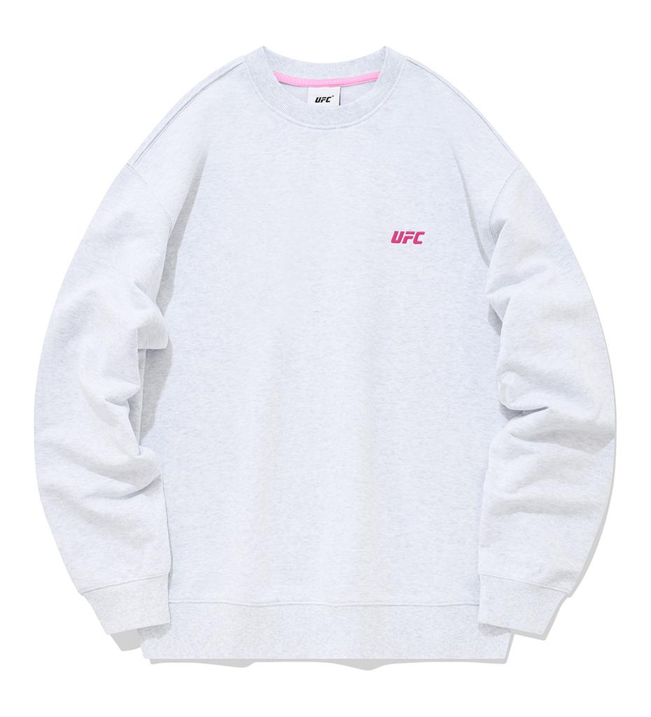 UFC SPORT Ufc Label Relax Fit Sweatshirt White Gray U2Swu1304M1