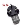 UK Plug 3pin 100V-240V AC To USB Port DC Power Supply 5V 1A 2A 3A Adapter Charger Charging