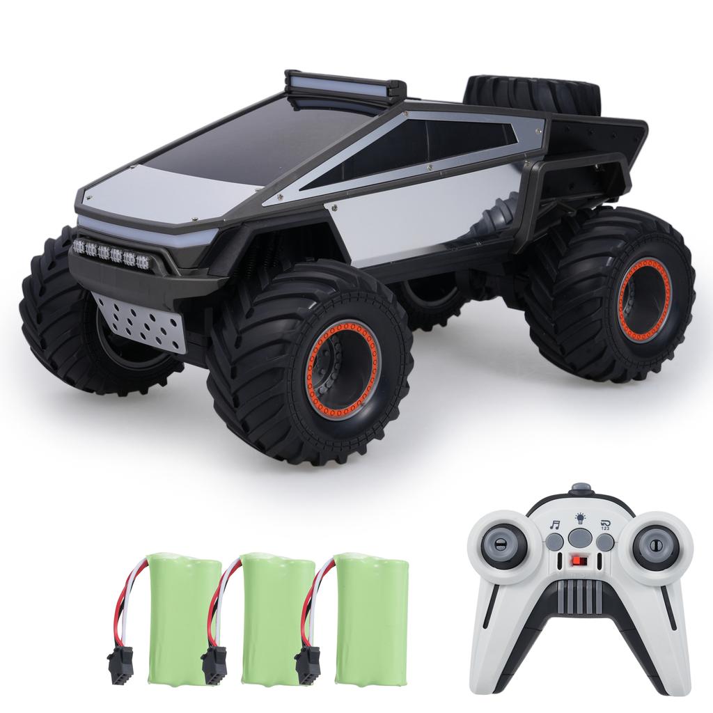 Remote Control Car, 1:12 Scale 2.4GHz All Terrain Off Road Crawler Vehicle Toy with Lights Music 3