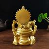 Gold Lord Ganesha Statue Sculpture Big Resin Ornaments Hindu Elephant God Buddha Statues Figurine Home Decoration Lucky Gifts