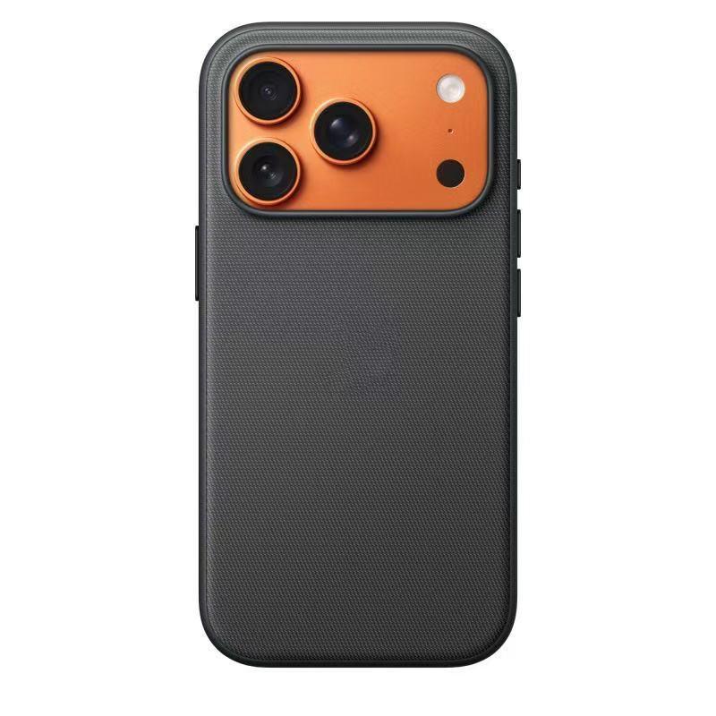 Magnetic Phone Case IPhone 17 Pro Max With Capacitive Touch Button Tech Fabric Cover Anti-Slip Grip