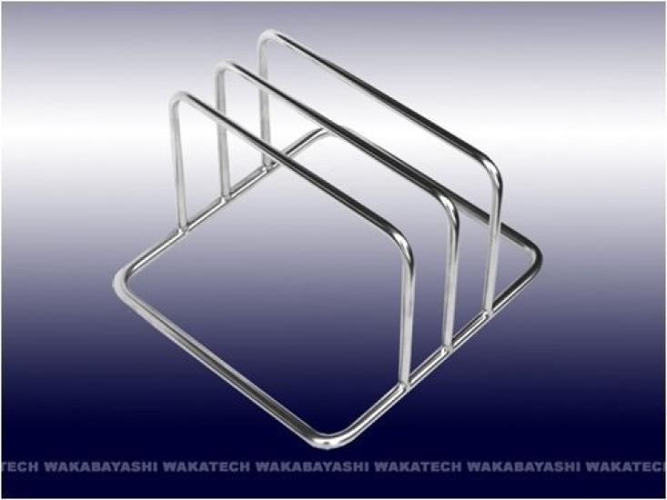 Wakabayashi Kogyo Extra Thick Stainless Steel Cutting Board Stand 2-Piece WA-2303