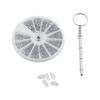 Eyeglass Sunglass Watch Repair Stainless Steel Screws Nuts Tool Kit Nose Pad Screwdriver