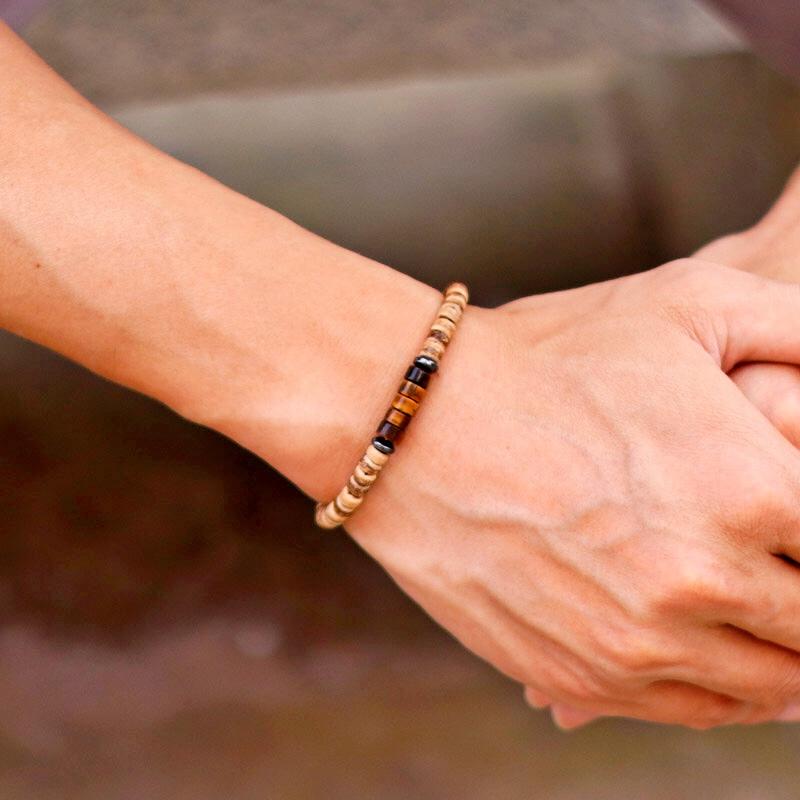Noter Bohemia Coconut Bead Bracelet Unisex Grade A Emperor Stone Braslet Leisure Accessories Natural Wooden Braclet Beach Joias