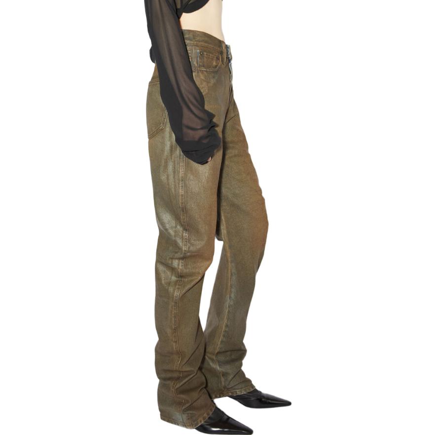 Acne Studios Relaxed Fit Coated Jeans A00408-BUF