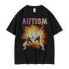 Autizm Skelet Mem Futbolka Hazil Kulgili Bosh Suyagi Erkaklar Ayollar Moda Harajuku Futbolka Kundalik Paxta Yuqori Sifatli Futbolkalar Streetwear