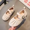 Children's Casual Moccasins Shoes Girls Solid Color Elastic Shoes Fashion Kids Princess Flats Shoes Size 26-36 Spring Autumn