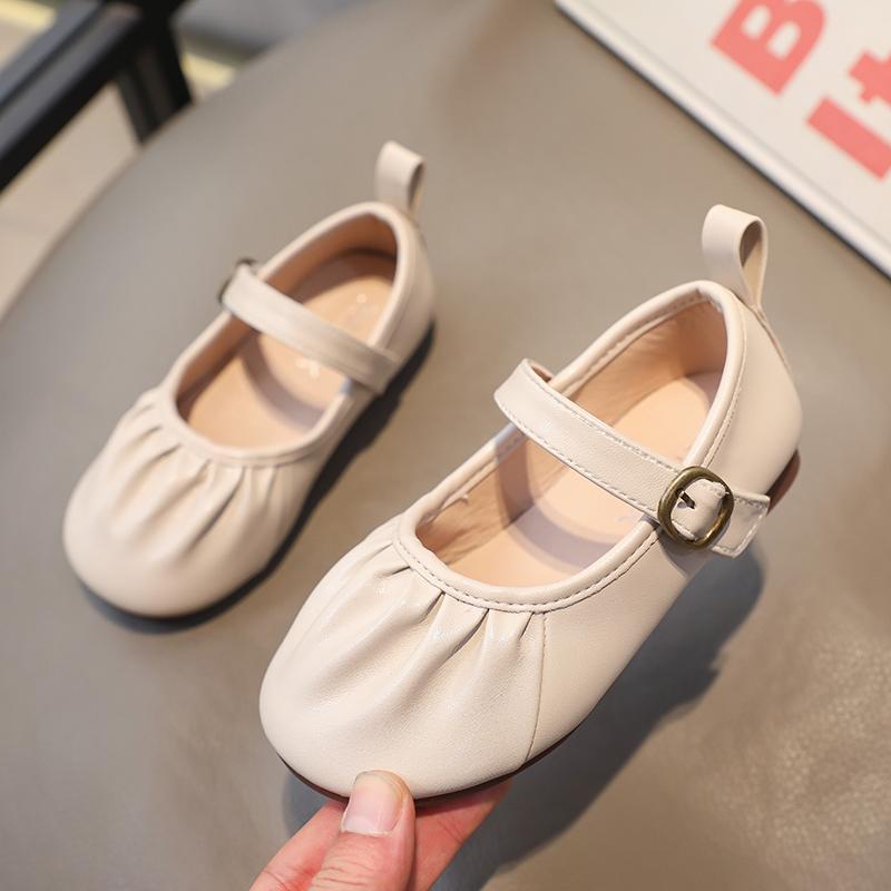 Children's Casual Moccasins Shoes Girls Solid Color Elastic Shoes Fashion Kids Princess Flats Shoes Size 26-36 Spring Autumn