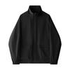 Men's Solid Color Jacket Loose Casual Sports Stand Collar Large Pocket Outdoor Jacket