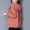Осенняя женская куртка, ветровка с капюшоном, повседневные пальто с длинными рукавами, женская куртка, свободная верхняя одежда, куртки-бомберы