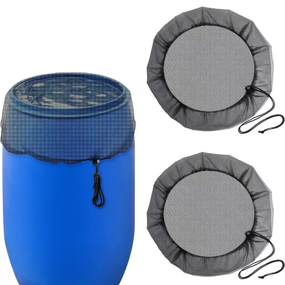 2 шт. 31-дюймовая сетчатая крышка-протектор для дождевой бочки для сбора воды