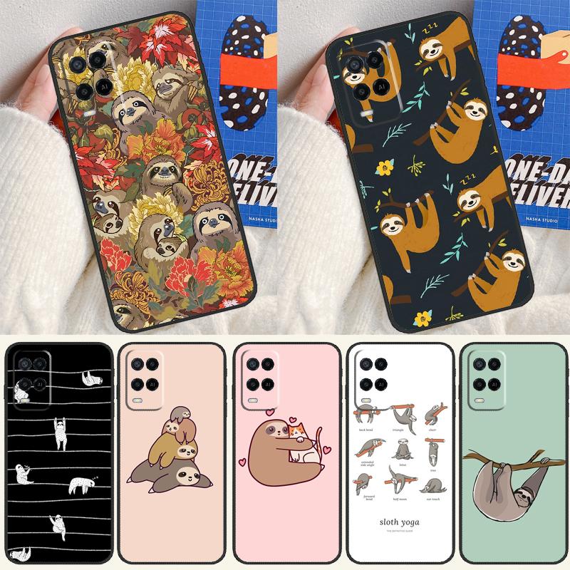 Чехол с ленивцем, милое животное, для Oppo A98 A78 A58 A15 A16 A17 A5 A9 A91 A52 A72 A76 A96 A74 A94 A54 S A57 A77