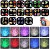 Halloween Christmas Projector Lights Outdoor 16 HD Slides,  2 In 1 Water Wave Lamp with Color Patterns, Timer & Remote for Party