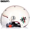 BEON B103 Сертифицированный 3C Унисекс Полушлем для Мотоциклов и Электросамокатов - Всесезонный Защитный Шлем