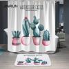 JINRUN Bathroom Thickened Waterproof Curtain Mildew Proof Shower Curtain Shower Partition Curtain Shower Curtain Bathroom Curtain Free Perforation