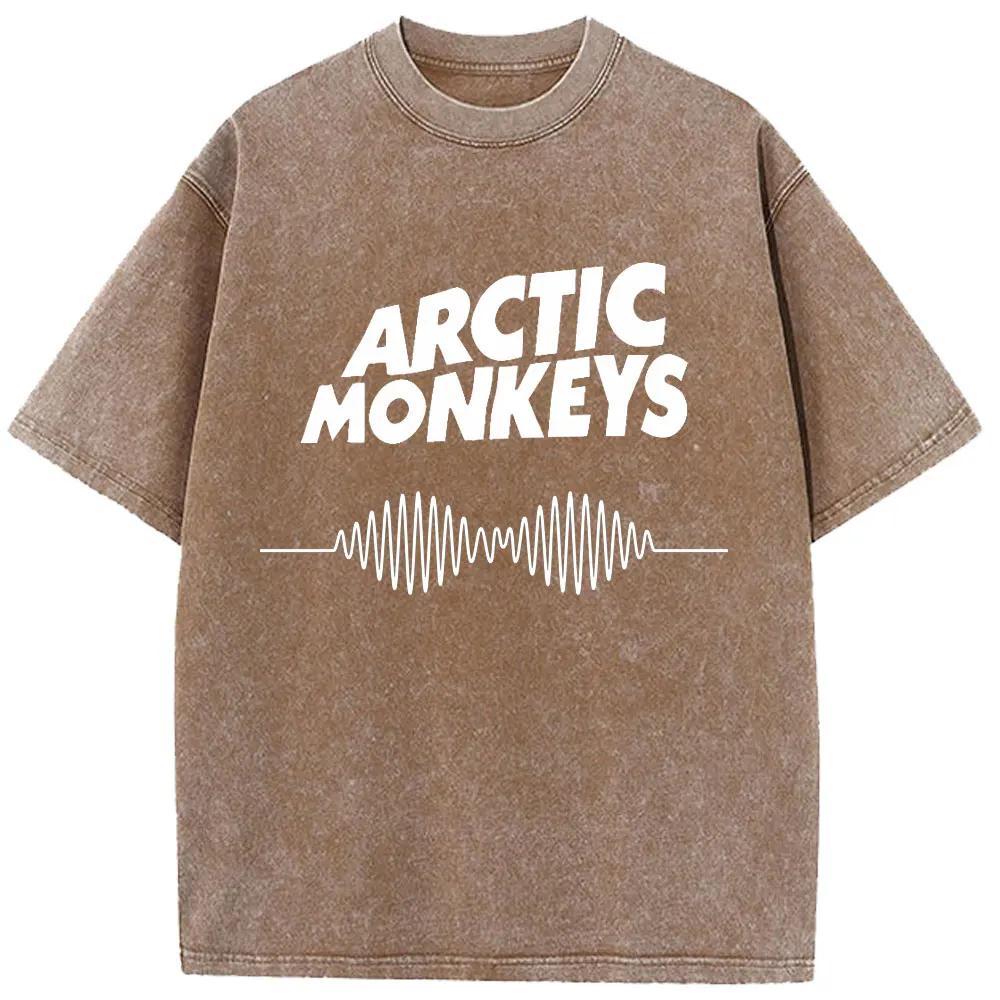 Ретро-рок Arctic Monkeys Музыкальный альбом Графический хлопковый футболка для мужчин Футболки Женские топы Уличная одежда Унисекс