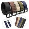 Brand Design Pin Buckle Waistband Weave Waist Band Ladies Dress Strap Nylon Canvas Braided Belt