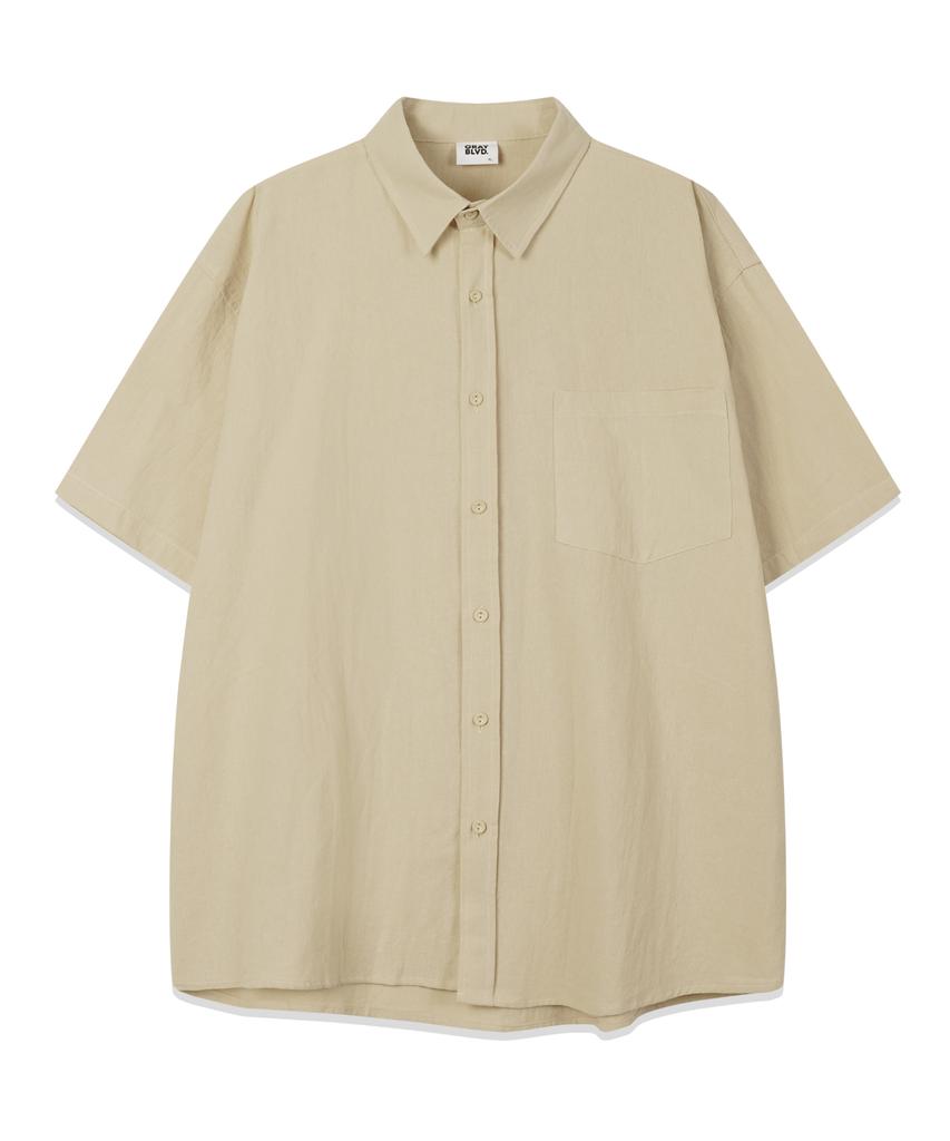 GRAYBLVD Linen-Like Combed Short Sleeve Shirt (5 Colors)