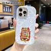 Phone Case: 2D flat design suitable for iPhone 18 17 16 15 14 13 Pro protective case, couple style, flaming slot machine, Christmas and Halloween gift