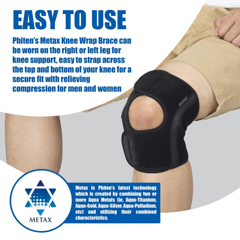 Phiten Поддерживающий Metax Knee Средний Тип L