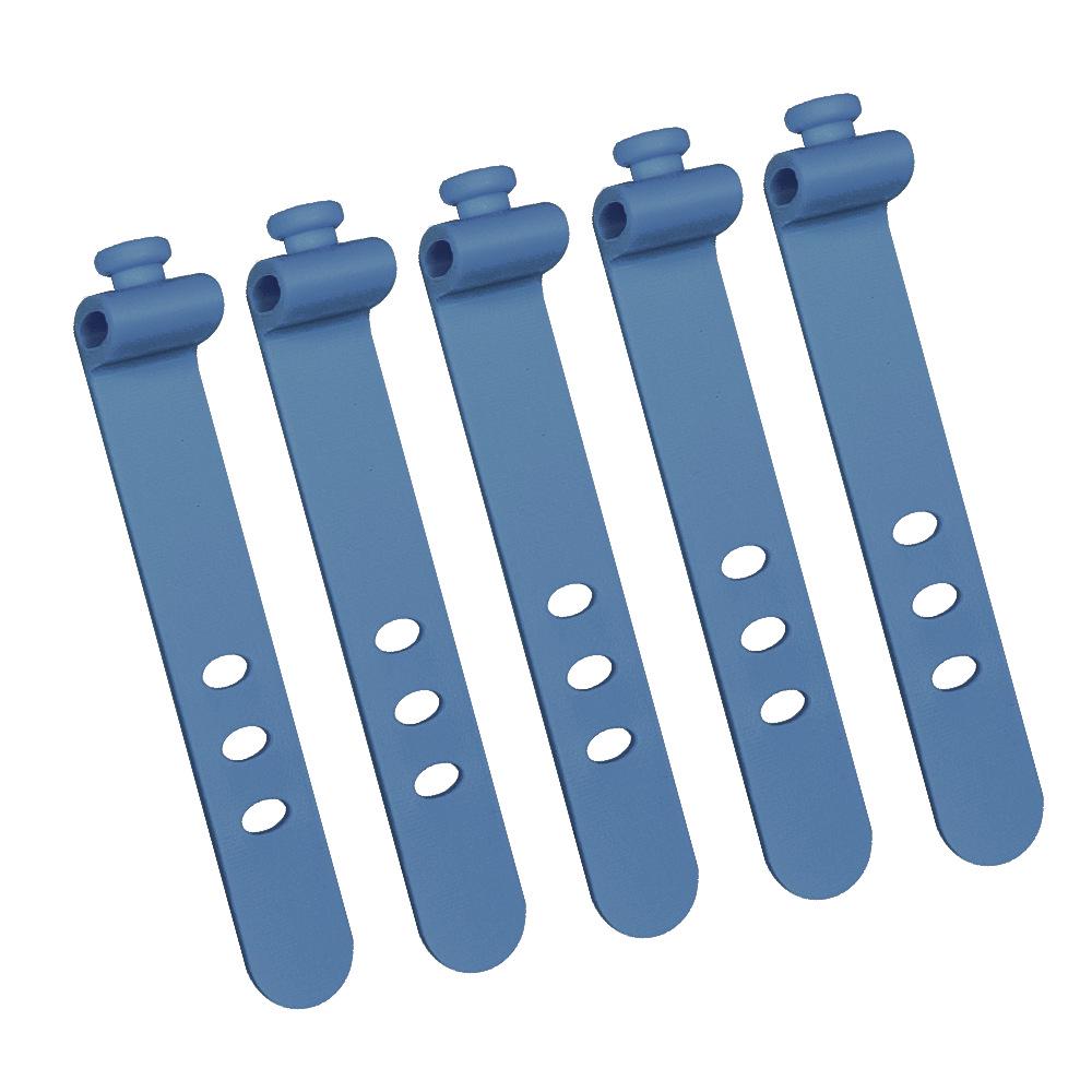 Трехдырочный силиконовый кабельный стяжка-органайзер 73 мм для наушников и силовых кабелей