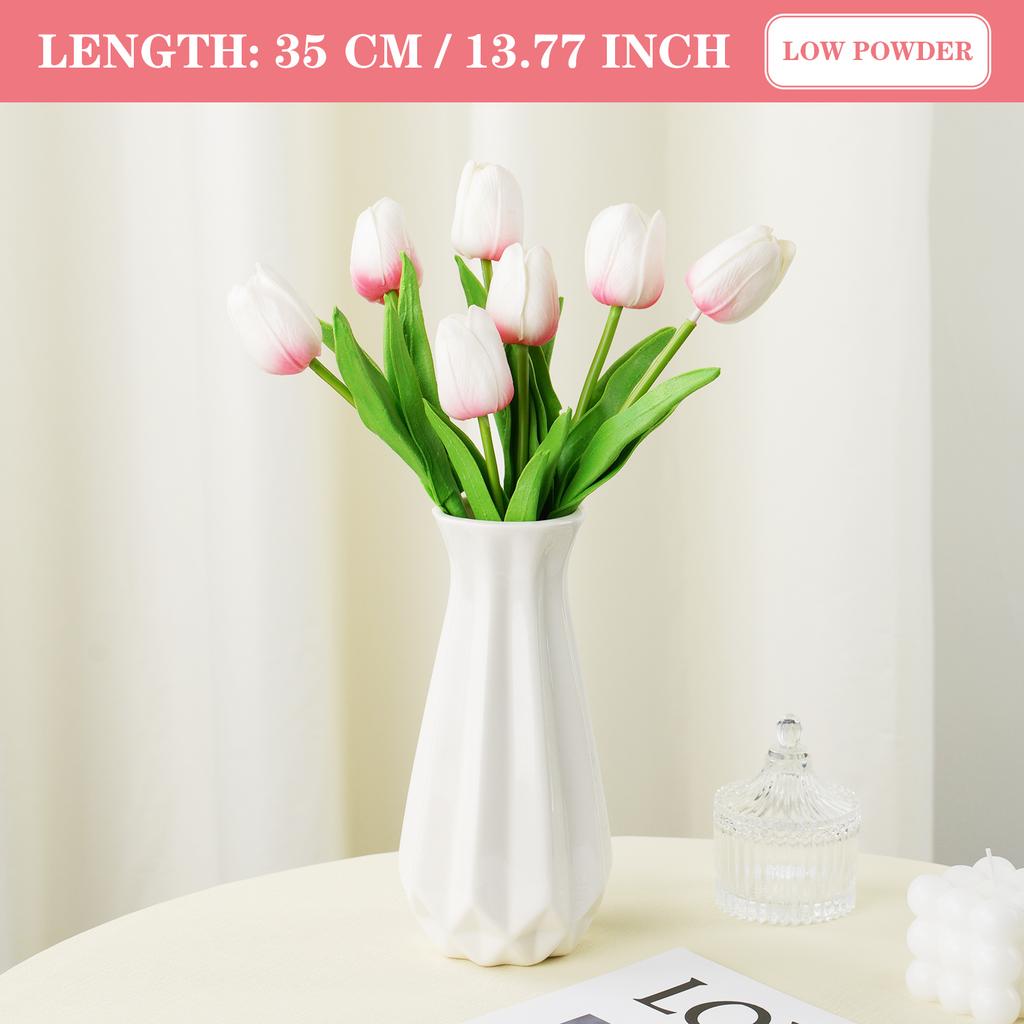 3 шт. Искусственный букет тюльпанов Реалистичные цветы на длинном стебле для свадебного декора сада Домашняя ваза Центральный элемент Подарок на День матери