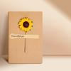 Advanced appearance three-dimensional dried flower greeting card birthday small card, folded blank handwritten greeting card for children and students