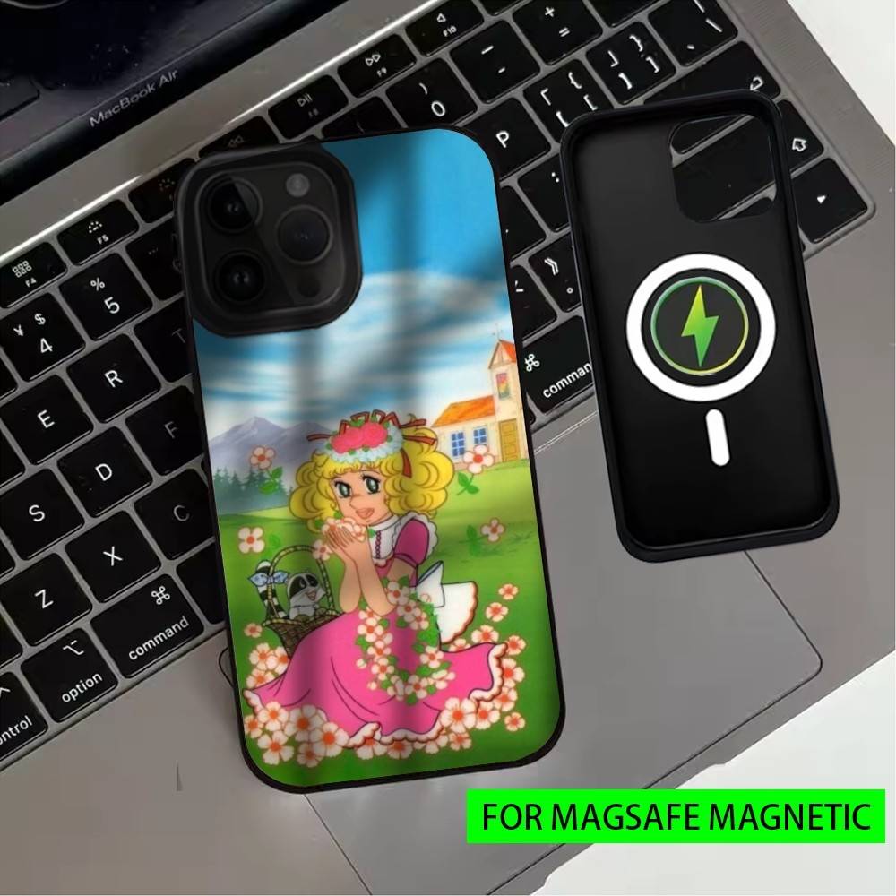 Чехол для телефона Anime M-Manga C-candys Для iPhone17,16,15,14,13,12,11 Plus,Pro Max Магнитный Для Magsafe Беспроводной Зарядки