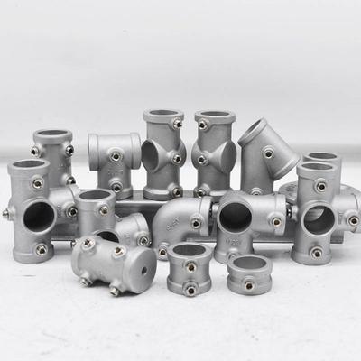 Новый Dn15 Dn20 Dn25 1\2''/3\4" Фитинг Соединитель Трубы Алюминиевый Сплав Сталь Круглый Соединитель Трубы Колено Угол Крепежные Элементы для Рамы